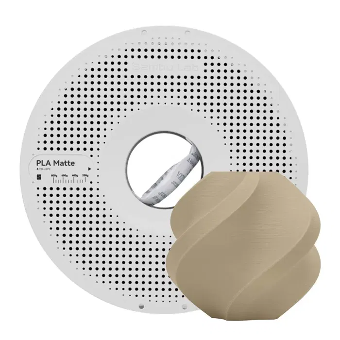 Bambu Lab PLA MATTE - DESERT TAN - COM CARRETEL