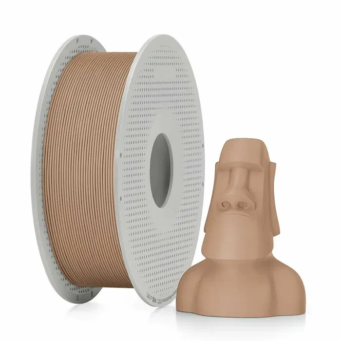 Bambu Lab PLA MATTE - MARROM CLARO - COM CARRETEL