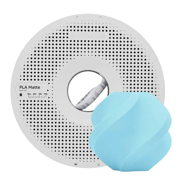 Bambu Lab PLA MATTE - AZUL GELO - COM CARRETEL