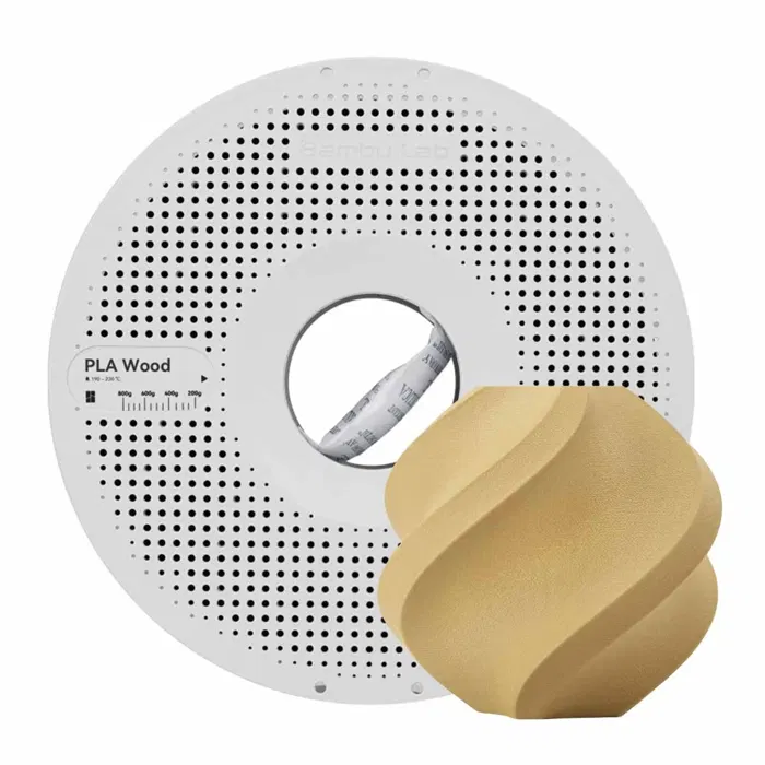 Bambu Lab PLA WOOD - CLASSIC BIRCH - COM CARRETEL BAMBULAB