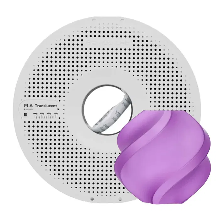 Bambu Lab PLA TRANSLUCIDO - ROXO - COM CARRETEL BAMBULAB
